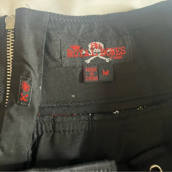 Royal Bones Daang Goodman Tripp Tartan Plaid Black Pleated Tulle Mini Skirt Sz M - Picture 5 of 10